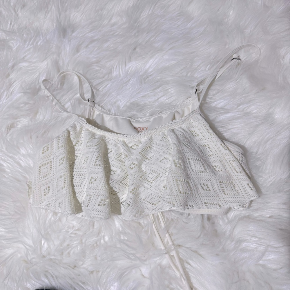 Roxy knit‎ cream bikini top size L